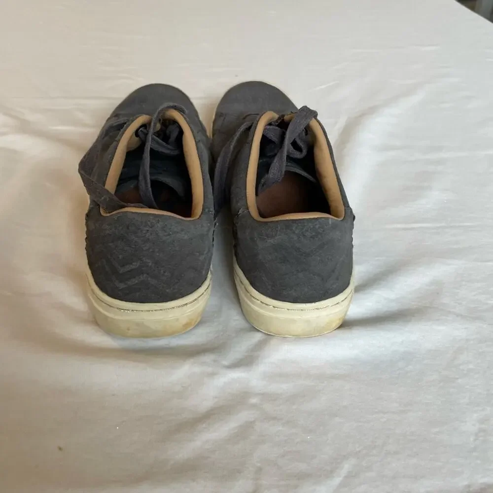 Tom’s gray suede casual sneakers.  Size 6